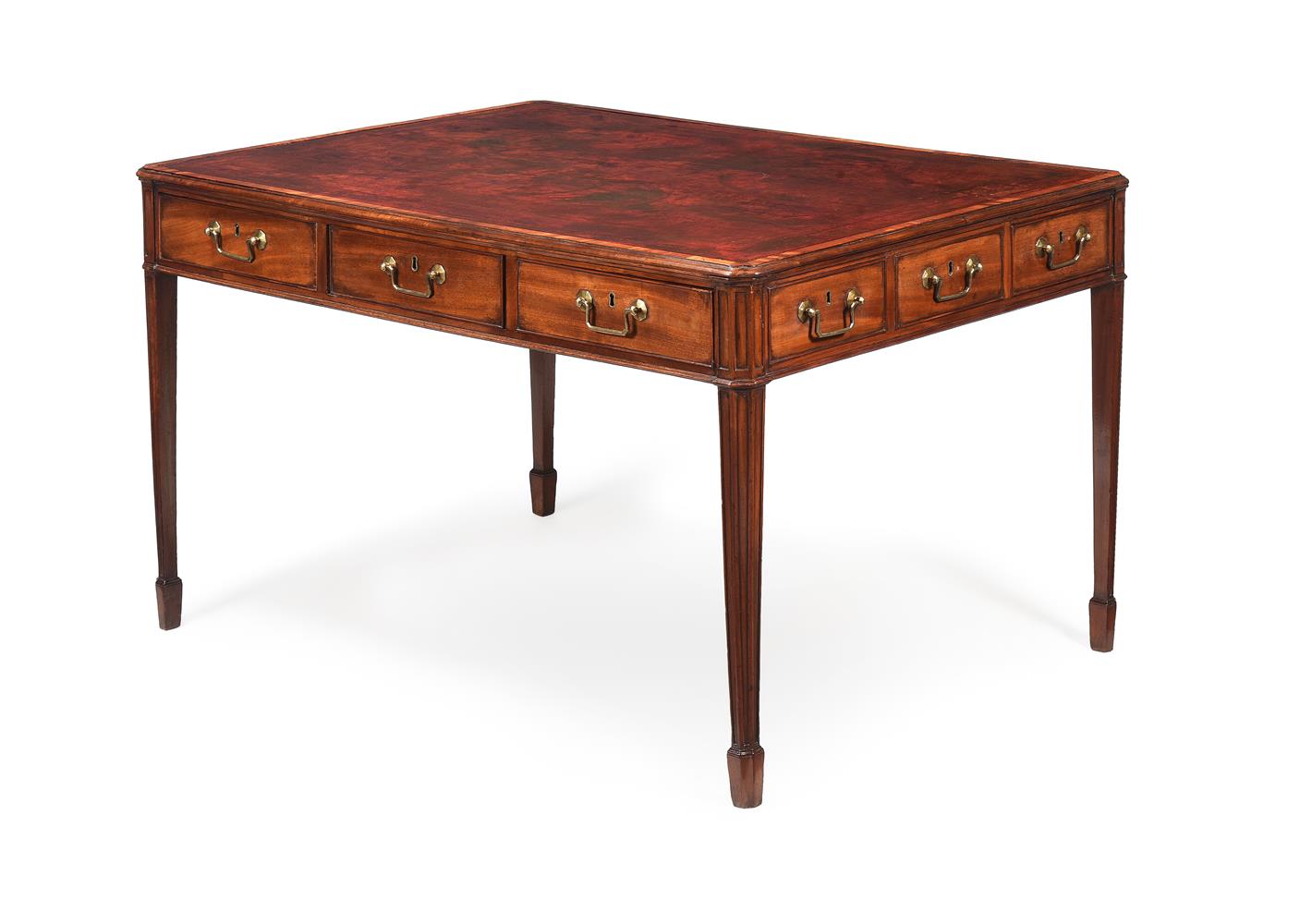 A GEORGE III MAHOGANY LIBRARY OR WRITING TABLE, CIRCA 1775 - Image 2 of 4
