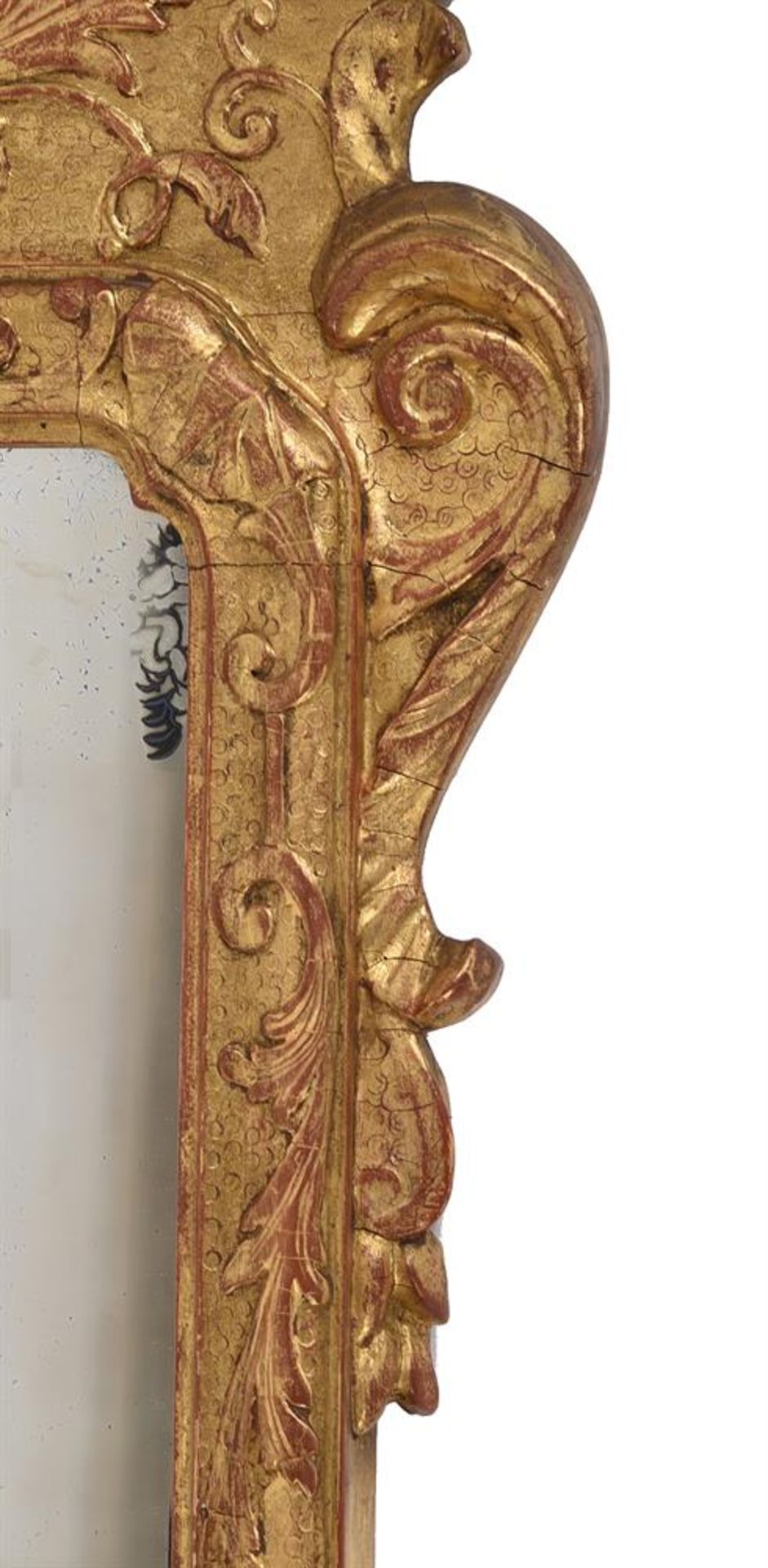 A GILTWOOD AND GILT GESSO MIRROR, IN GEORGE I STYLE, LATE 19TH OR EARLY 20TH CENTURY - Image 4 of 5