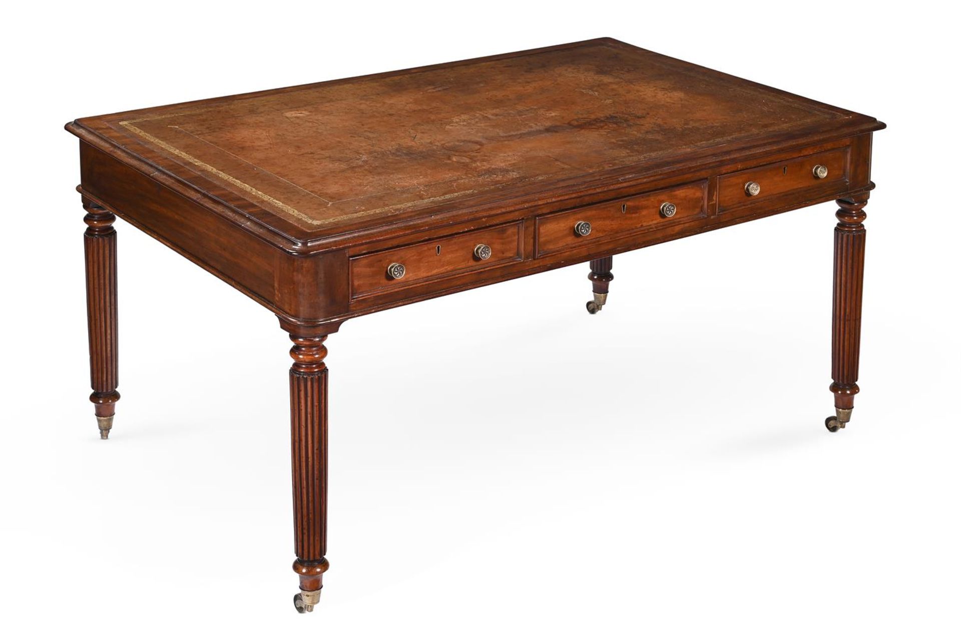 A REGENCY MAHOGANY LIBRARY TABLE, ATTRIBUTED TO GILLOWS, CIRCA 1815 - Image 2 of 2