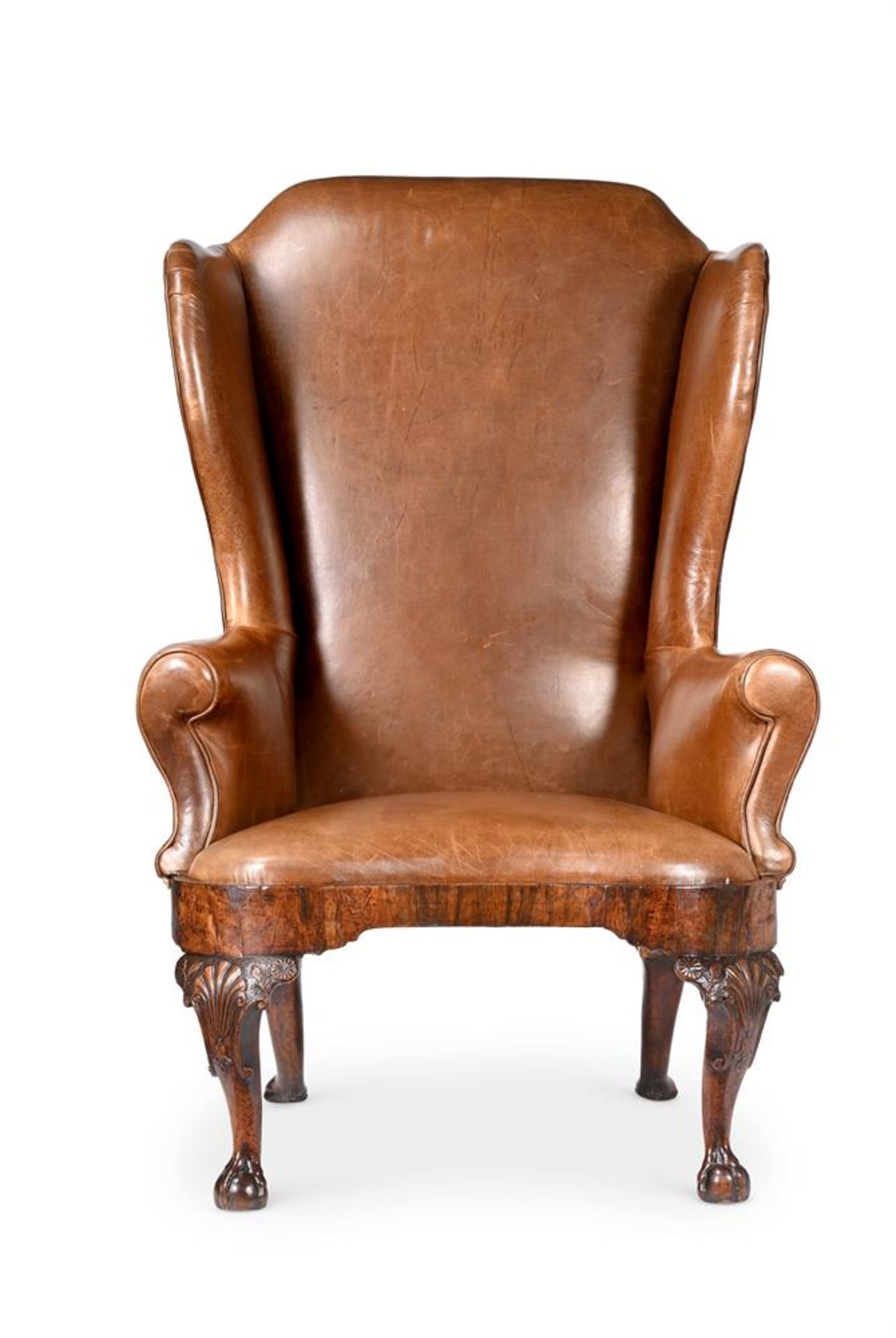 A GEORGE I WALNUT WING ARMCHAIR, CIRCA 1725 - Image 6 of 10