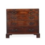 A GEORGE II MAHOGANY CHEST OF DRAWERS, CIRCA 1750