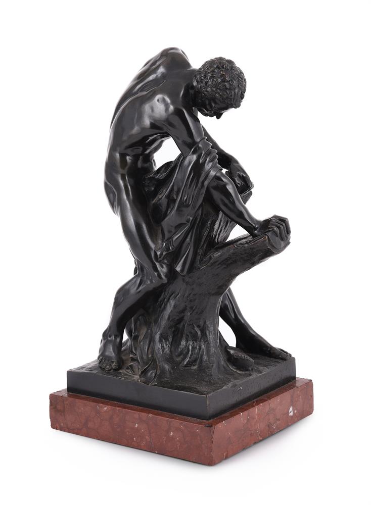 AFTER EDME DUMONT (FRENCH, 1761-1844), A BRONZE FIGURE OF MILO OF CROTON, LAST QUARTER 19TH CENTURY - Image 2 of 4