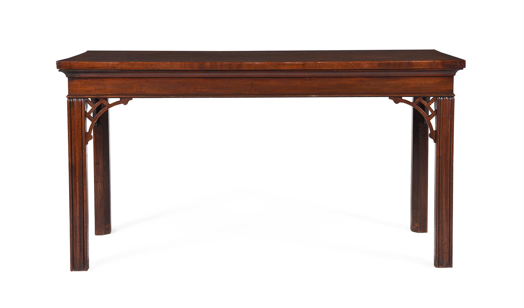 A GEORGE III MAHOGANY HALL TABLE, IN THE MANNER OF THOMAS CHIPPENDALE, CIRCA 1780