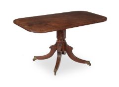 Y A GEORGE IV GONCALO ALVES AND ROSEWOOD DINING OR CENTRE TABLE, CIRCA 1825