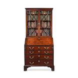 A GEORGE II MAHOGANY BUREAU BOOKCASE, BY JOHN FRANKLIN, CIRCA 1750