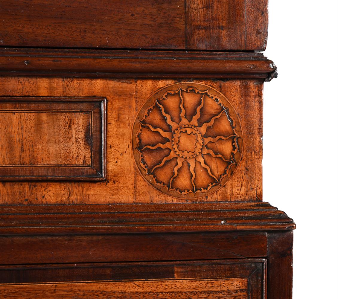 A GEORGE III MAHOGANY, CROSSBANDED AND INLAID CLOTHES PRESS, CIRCA 1790 - Image 4 of 8