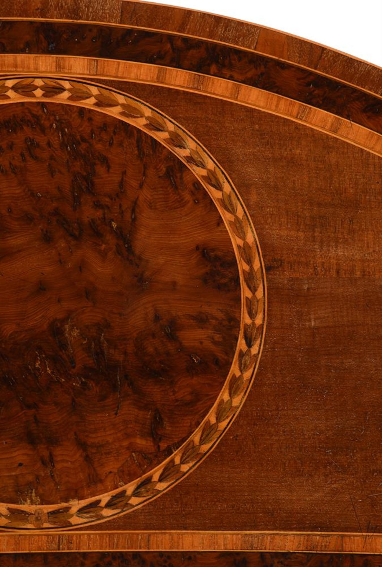 Y A GEORGE III FIDDLEBACK MAHOGANY, BURR YEW, KINGWOOD AND SATINWOOD MARQUETRY COMMODE OR SIDE CABIN - Image 6 of 6