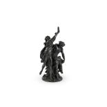 AFTER CLAUDE MICHEL CLODION, A LARGE BRONZE FIGURAL GROUP OF BACCHIC REVELLERS, 19TH CENTURY