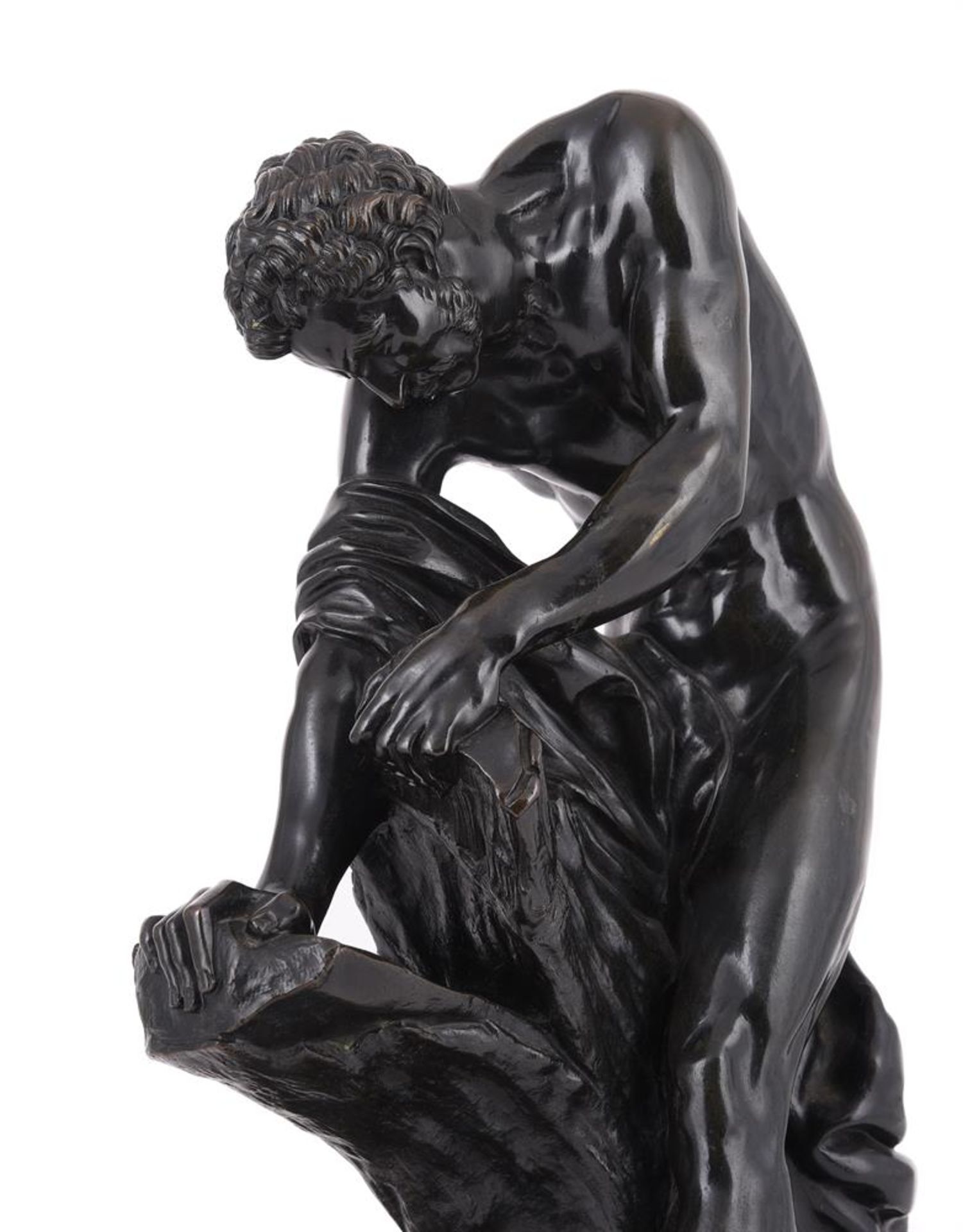 AFTER EDME DUMONT (FRENCH, 1761-1844), A BRONZE FIGURE OF MILO OF CROTON, LAST QUARTER 19TH CENTURY - Bild 4 aus 4