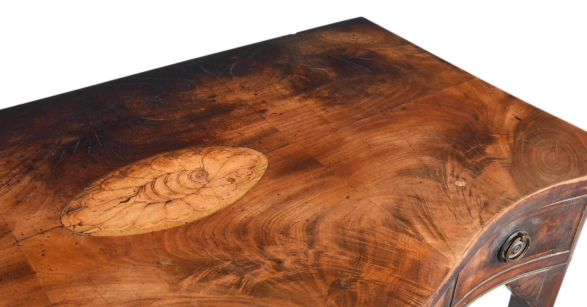 A GEORGE III MAHOGANY AND MARQUETRY SIDE OR SERVING TABLE, CIRCA 1780 - Image 3 of 4