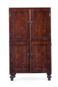 A REGENCY MAHOGANY CAMPAIGN WRITING AND COLLECTOR’S CABINET, CIRCA 1820