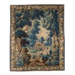 AN AUBUSSON VERDURE TAPESTRY, LATE 17TH CENTURY