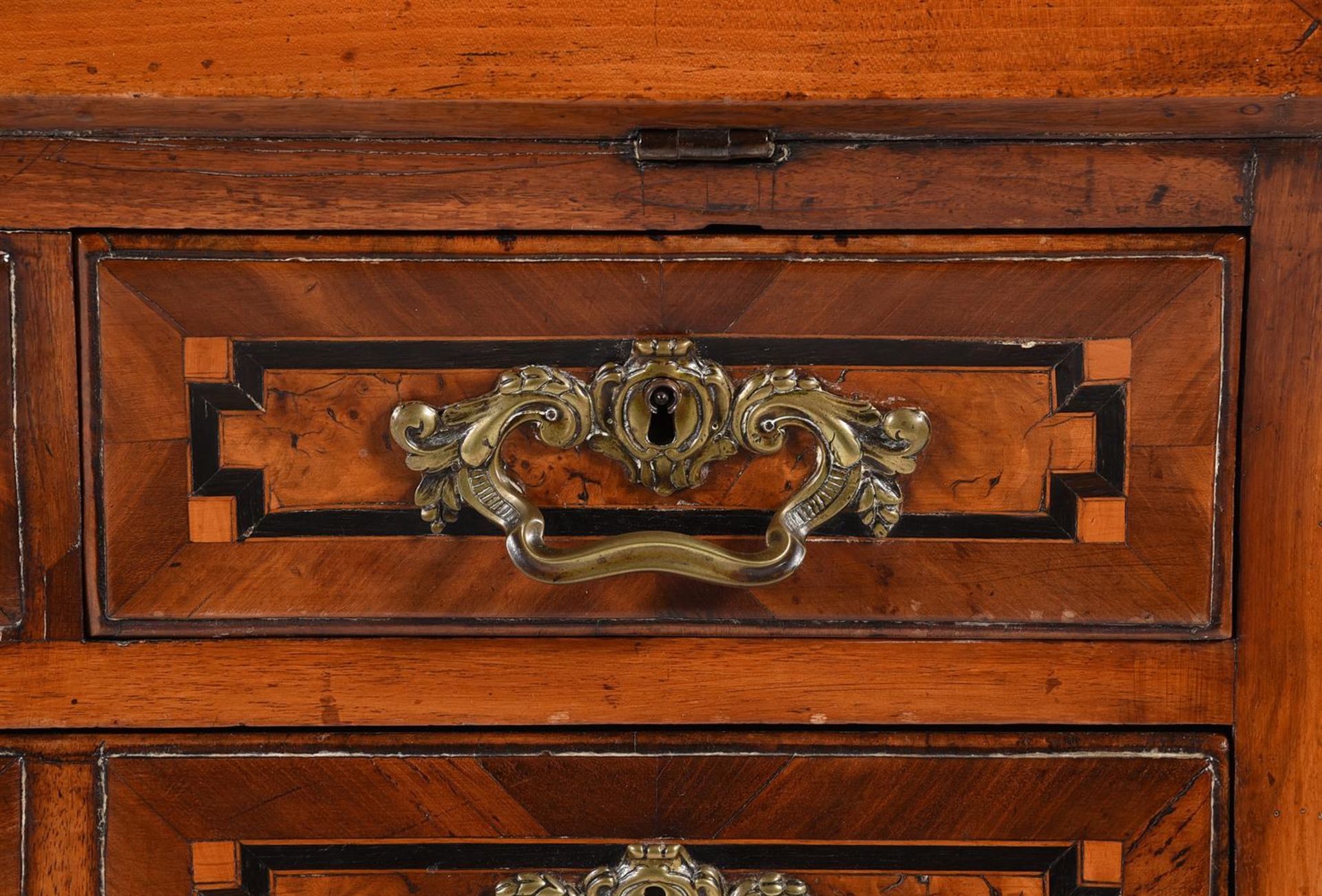 A MALTESE WALNUT, BURR WALNUT, FRUITWOOD AND EBONISED BUREAU, SECOND HALF 18TH CENTURY - Image 6 of 8