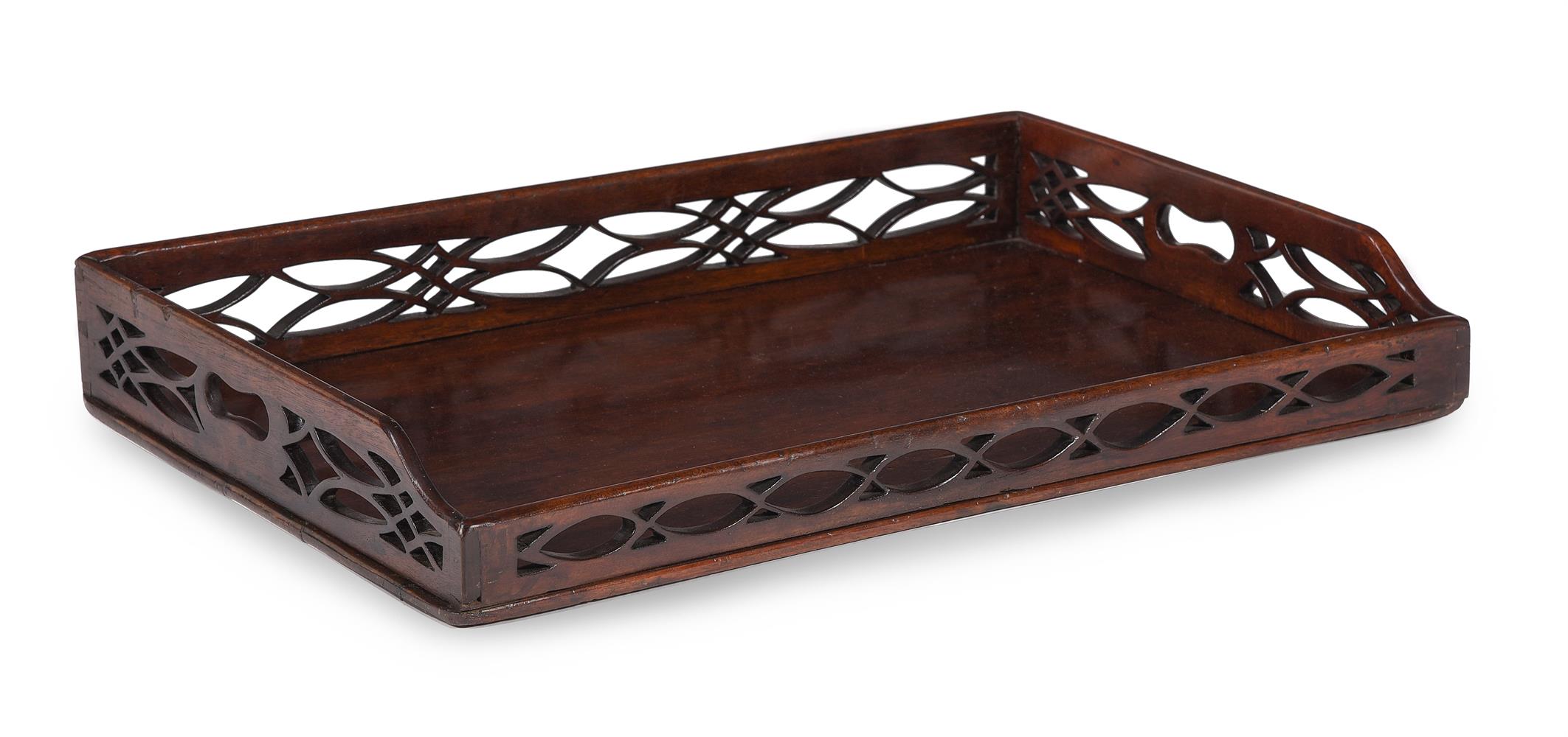 A GEORGE III MAHOGANY BUTLER'S TRAY ON STAND, CIRCA 1780 - Image 4 of 5