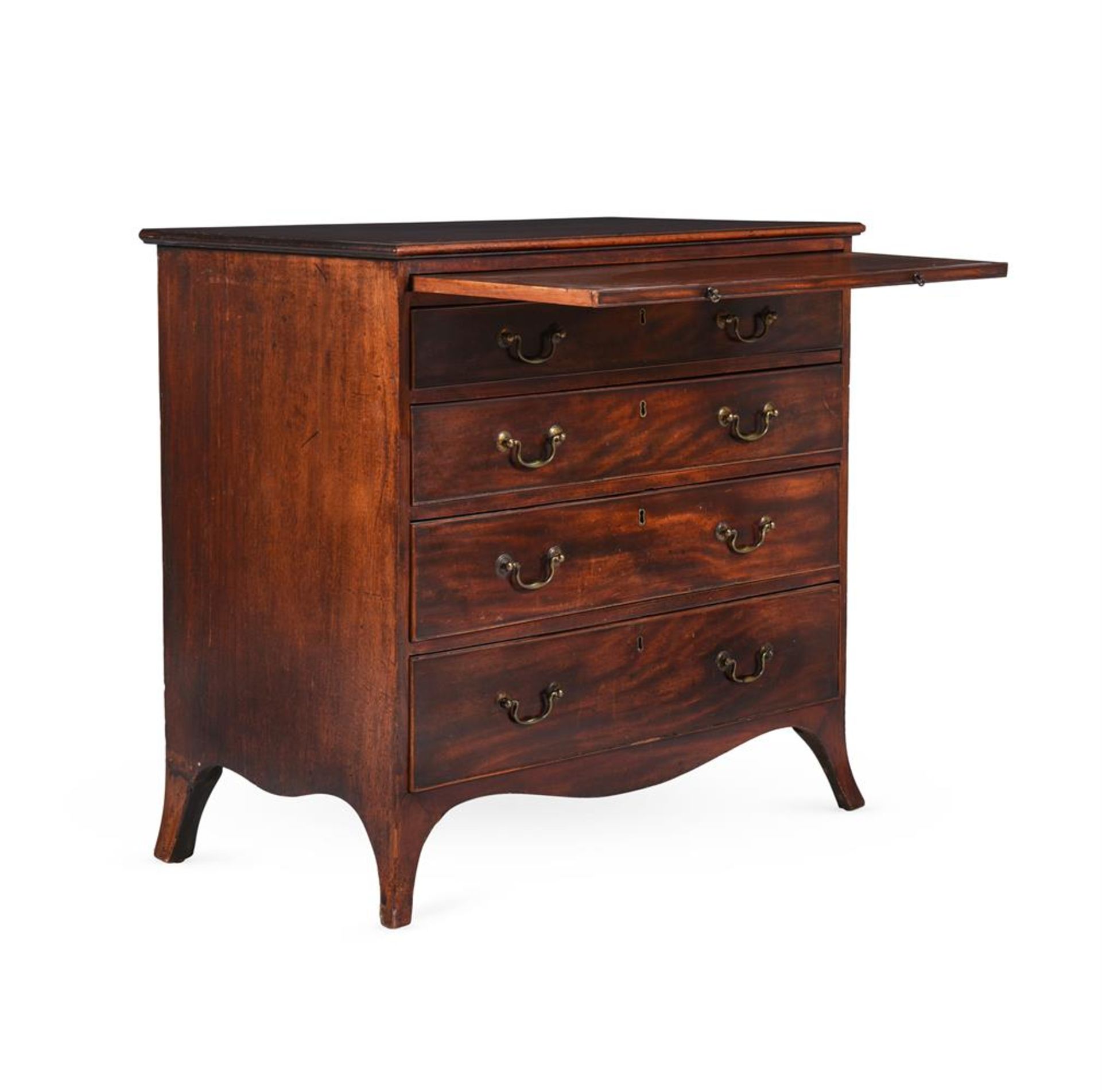 A GEORGE III MAHOGANY CHEST OF DRAWERS, CIRCA 1800 - Bild 2 aus 4