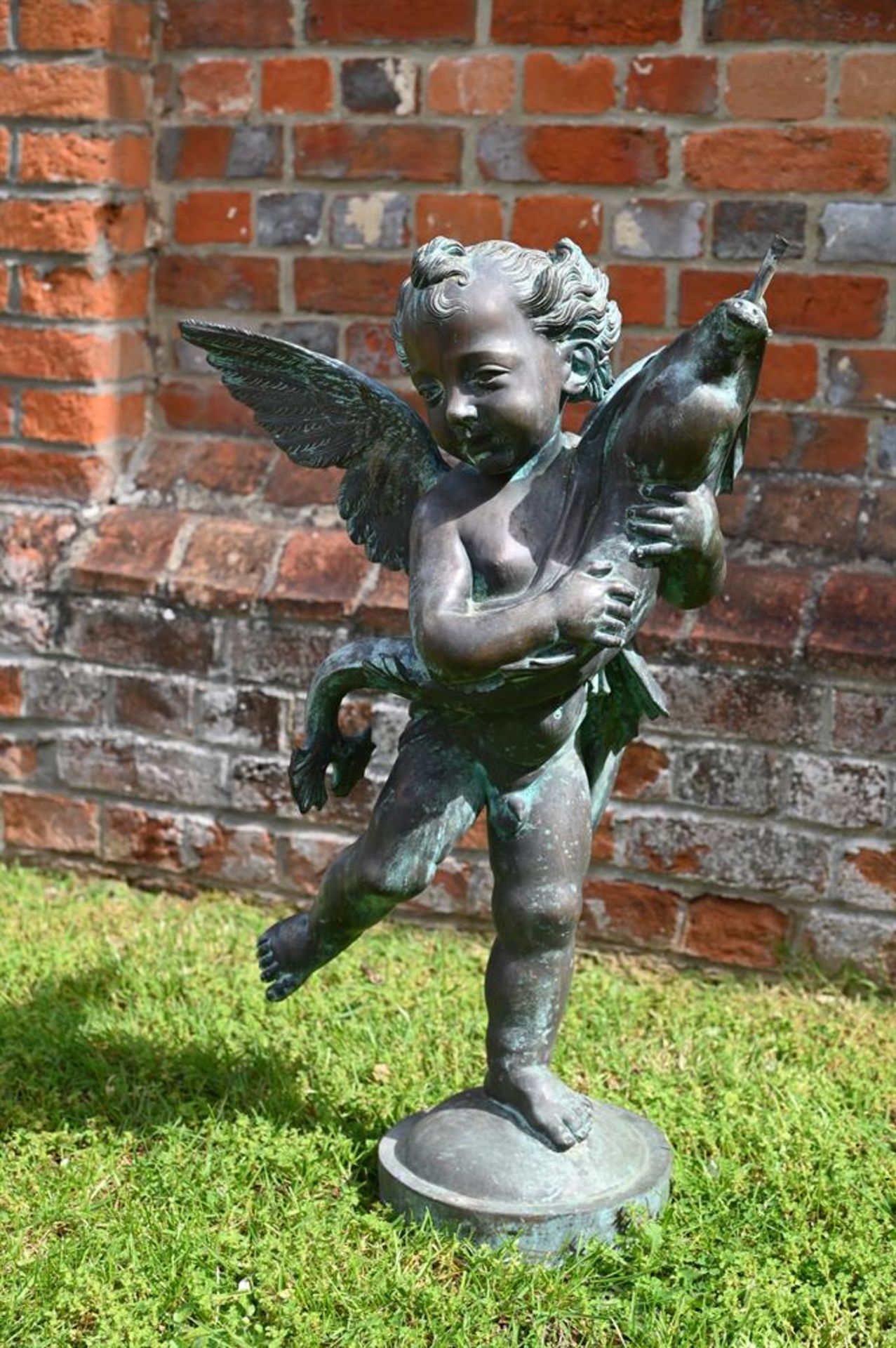 AFTER VERROCCHIO, BRONZE FOUNTAIN OF THE BOY WITH THE FISH, LATE 19TH CENTURY - Image 7 of 7