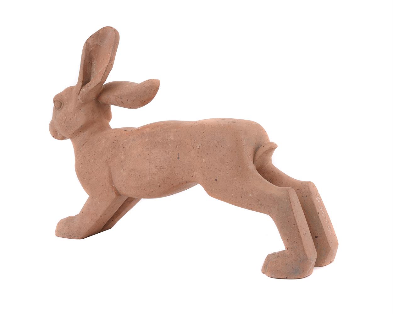 λ RICCARDO SCARPA (ITALIAN, 1905-1999), A TERRACOTTA MODEL OF A RABBIT - Image 3 of 6