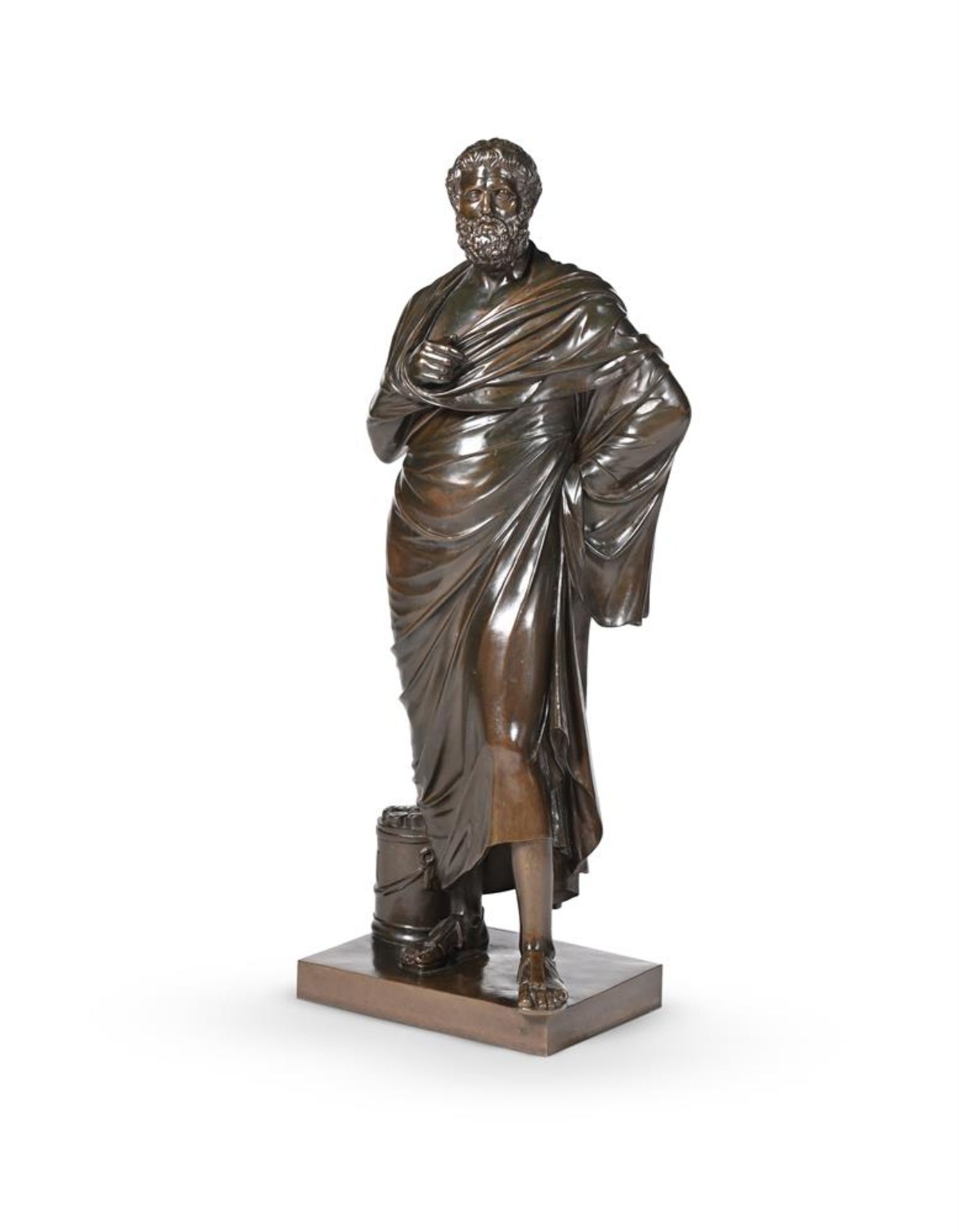 A LARGE BRONZE FIGURE OF SOPHOCLES CAST BY BARBEDIENNE FRENCH - Image 2 of 4