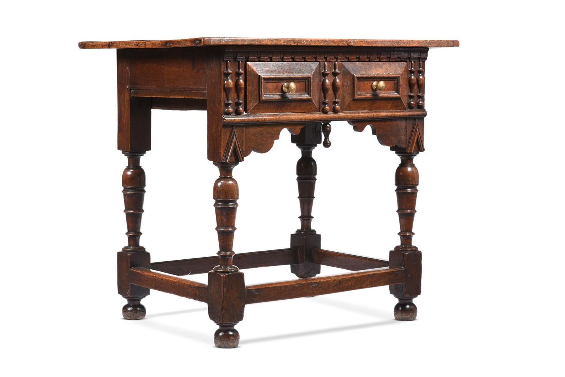 A CHARLES II OAK SIDE TABLE, CIRCA 1680