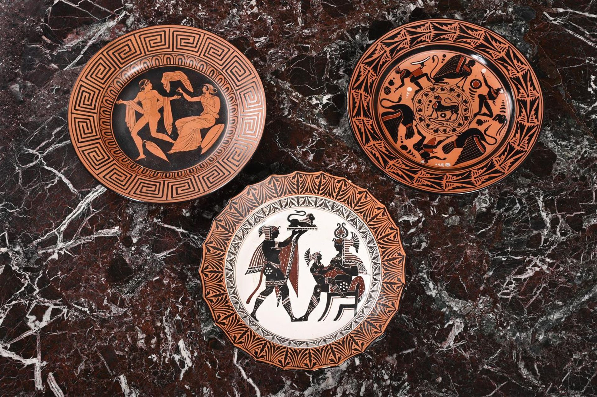 THREE DISHES IN THE GREEK STYLE, 19TH CENTURY - Image 2 of 2