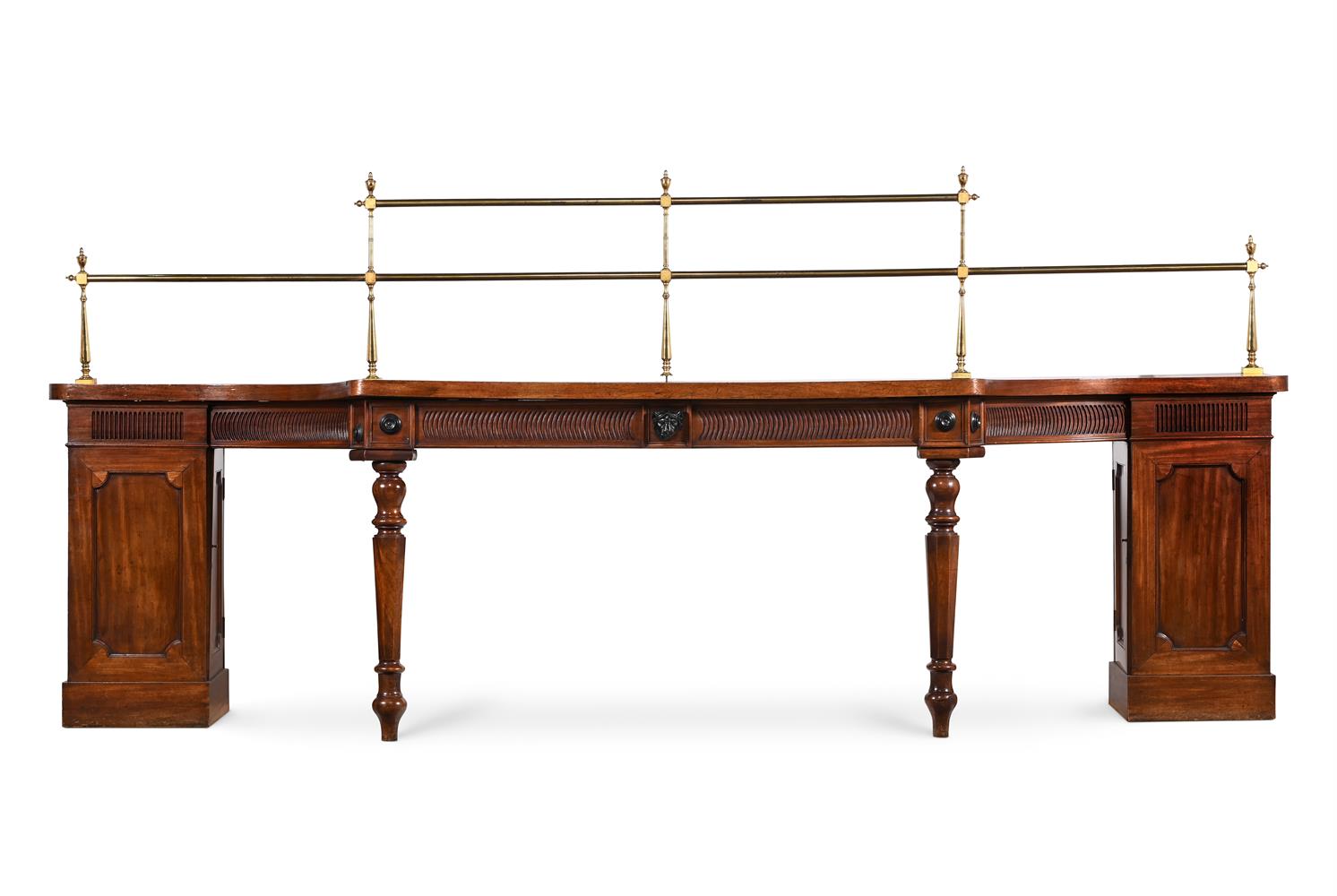 A GEORGE IV MAHOGANY PEDESTAL SIDEBOARD, IN THE MANNER OF MACK, WILLIAMS & GIBTON, CIRCA 1830 - Image 2 of 5