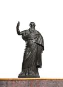 AFTER THE ANTIQUE- A BRONZE FIGURE OF SARDANAPALUS, 18TH OR 19TH CENTURY