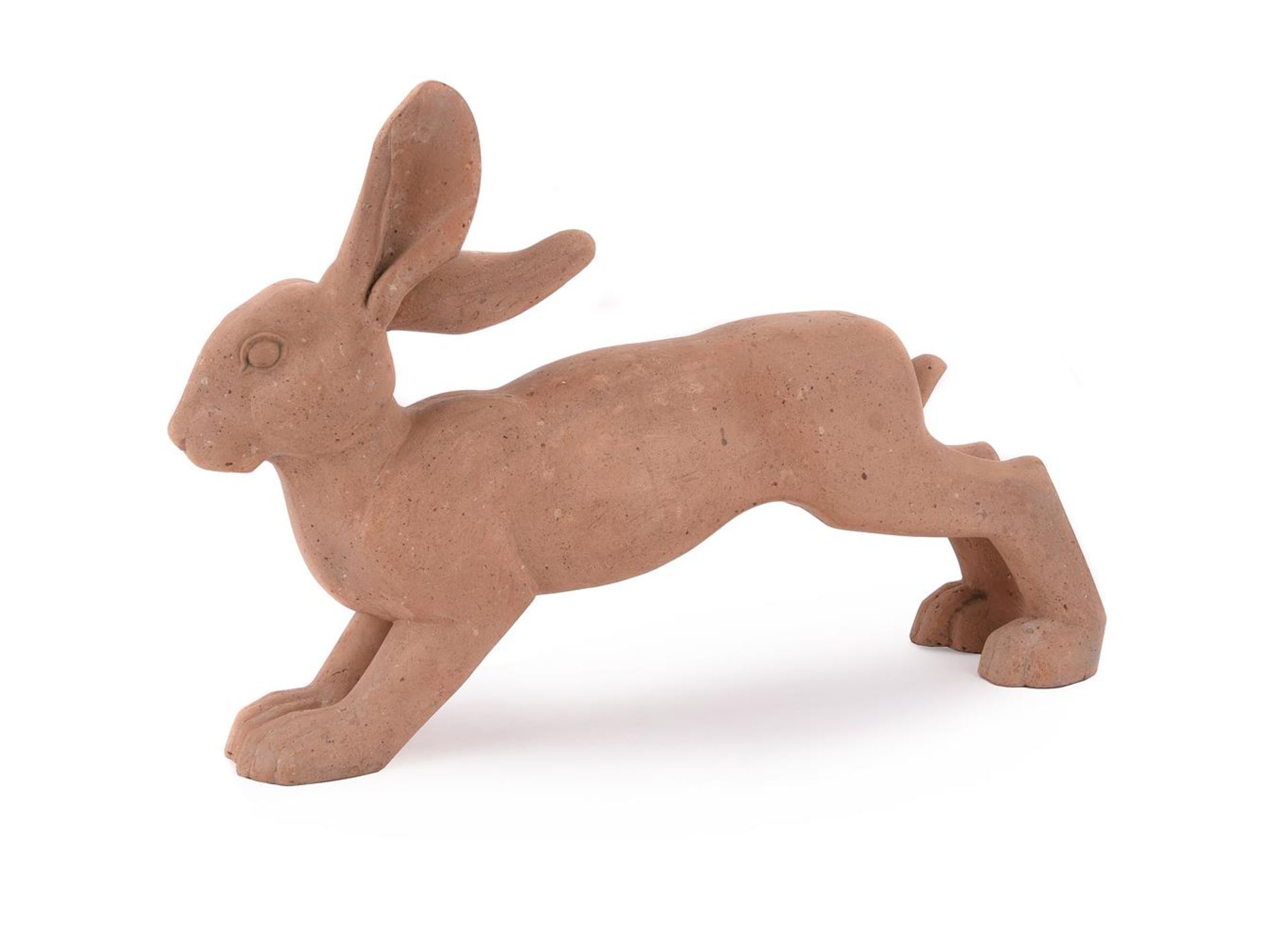 λ RICCARDO SCARPA (ITALIAN, 1905-1999), A TERRACOTTA MODEL OF A RABBIT - Image 2 of 6