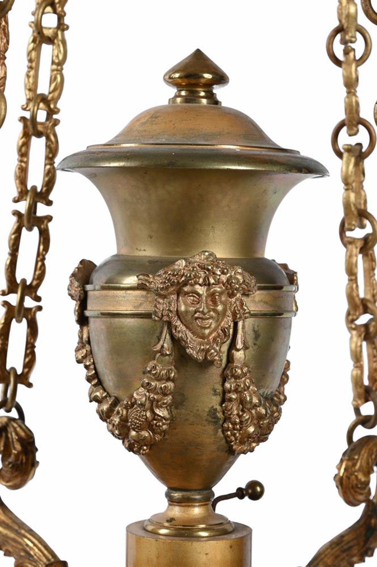 A GEORGE IV GILT BRONZE COLZA HANGING LAMP, CIRCA 1835-40 - Bild 2 aus 3