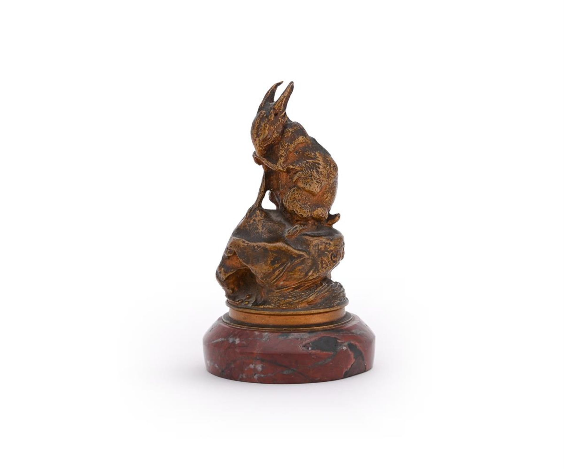 AUGUSTE CAIN (FRENCH, 1821-1894), A BRONZE MODEL OF HARE LICKING ITS PAW - Bild 2 aus 6