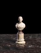 AFTER THE ANTIQUE, A 'GRAND TOUR' MARBLE BUST OF JUNO, 18TH CENTURY