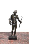 AFTER THE ANTIQUE, A BRONZE FIGURE OF APOLLO, EARLY 19TH CENTURY