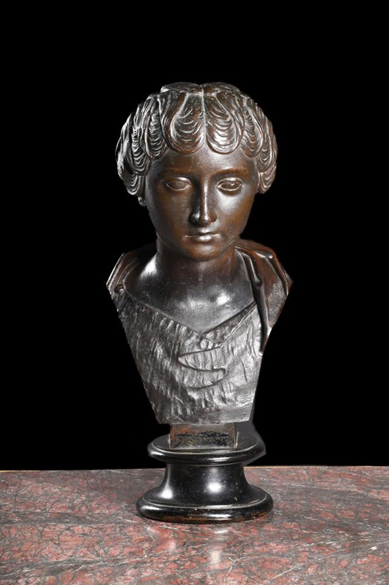 AFTER THE ANTIQUE- A 'GRAND TOUR' BRONZE BUST OF FAUSTINA THE YOUNGER, 18TH CENTURY - Image 2 of 2