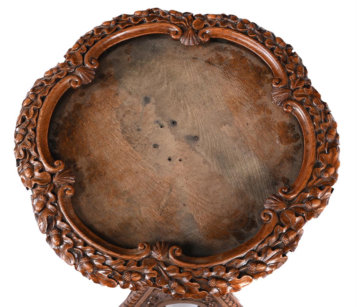 AN UNUSUAL WILLIAM IV CARVED OAK METAMORPHIC PEDESTAL TABLE, CIRCA 1835 - Image 3 of 4