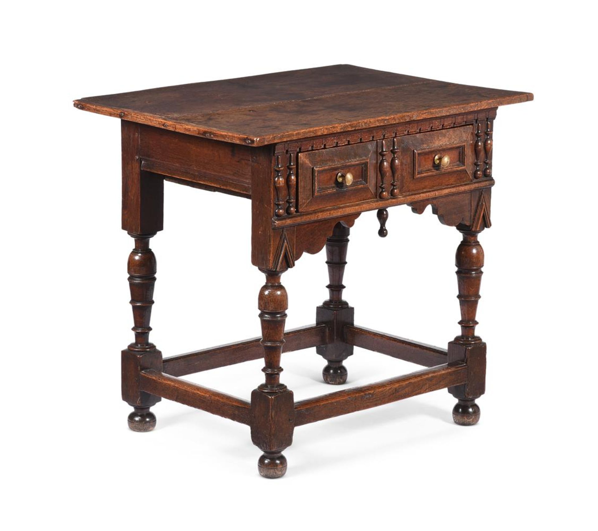 A CHARLES II OAK SIDE TABLE, CIRCA 1680 - Image 2 of 2