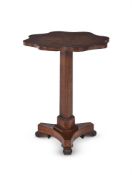 A GEORGE IV POLLARD OAK OCCASIONAL TABLE, CIRCA 1820