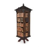 AN OAK TABARD INN LIBRARY BOOKCASE, IN THE MANNER OF RICHARD NORMAN SHAW, CIRCA 1890