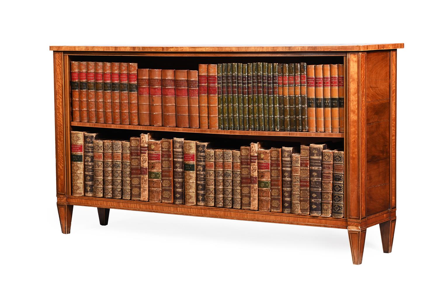 Y A PAIR OF ROSEWOOD AND SATINWOOD INLAID LOW BOOKCASES, CIRCA 1820 AND LATER - Image 9 of 9