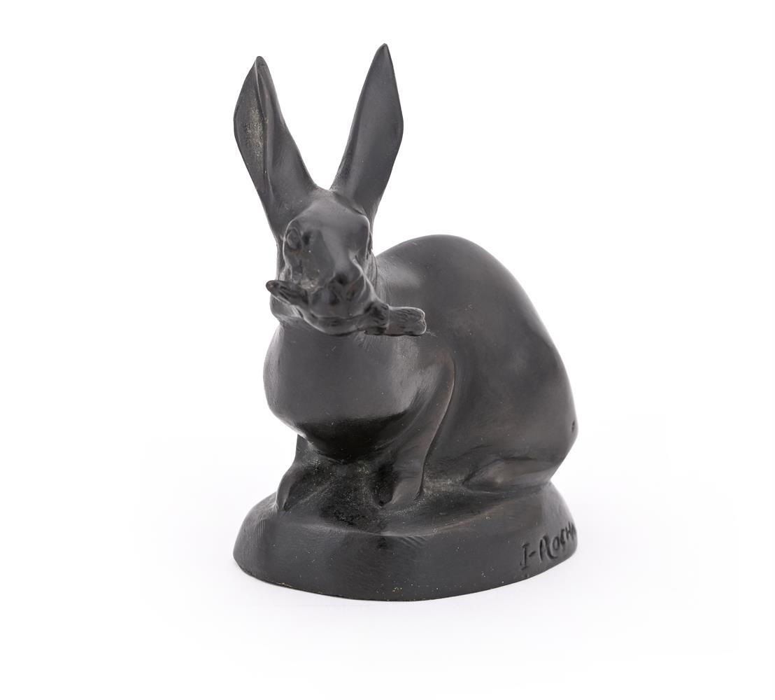 λ IRÉNÉE ROCHARD (FRENCH, 1906-1984), A BRONZE MODEL OF A RABBIT - Image 3 of 6