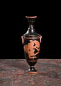 WATCOMBE POTTERY- A RED FIGURE VASE IN THE GREEK STYLE, 19TH CENTURY