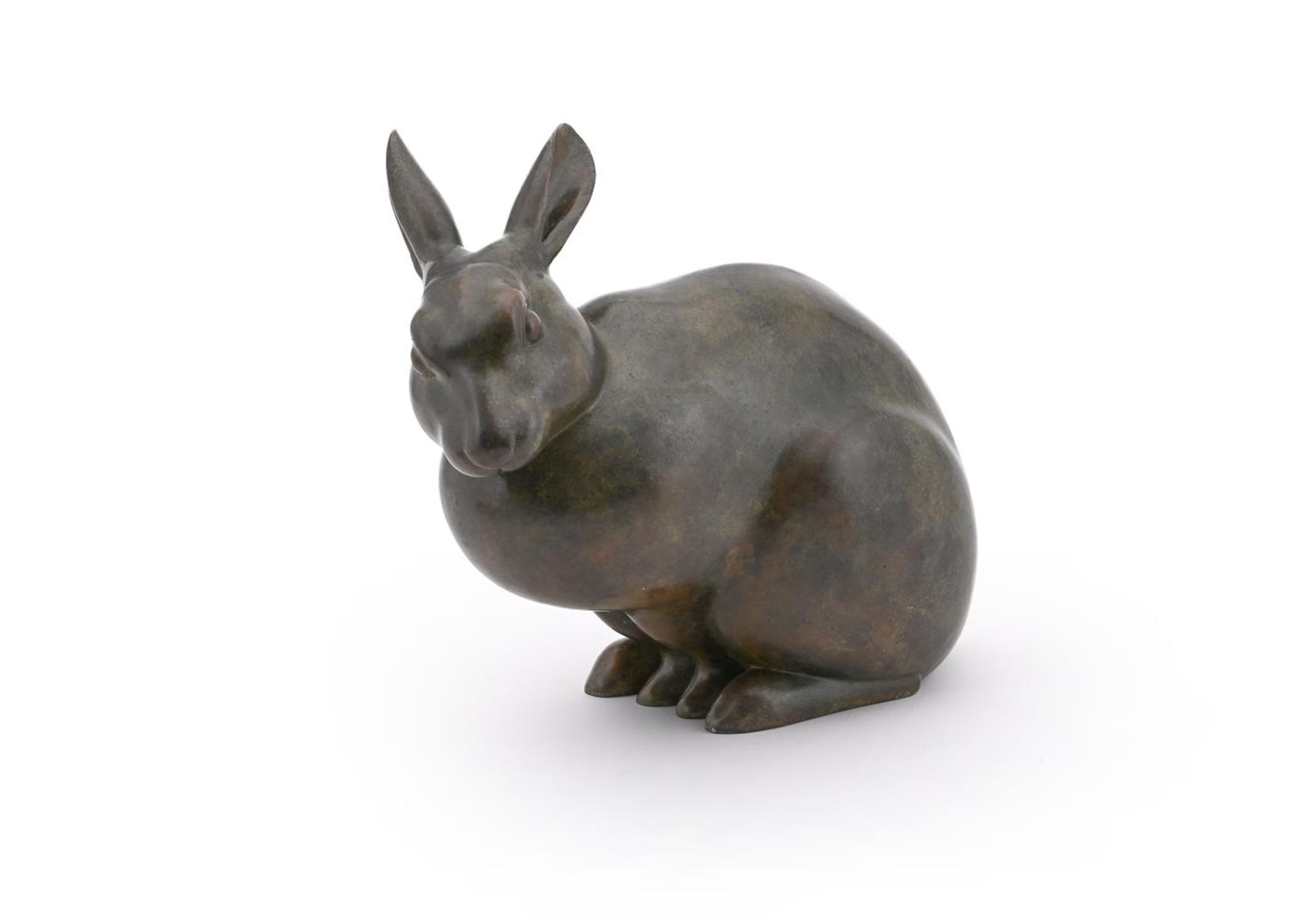 λ GEOFFREY DASHWOOD (BRITISH, 1947-), A LIMITED EDITION BRONZE MODEL OF A RABBIT - Bild 6 aus 6