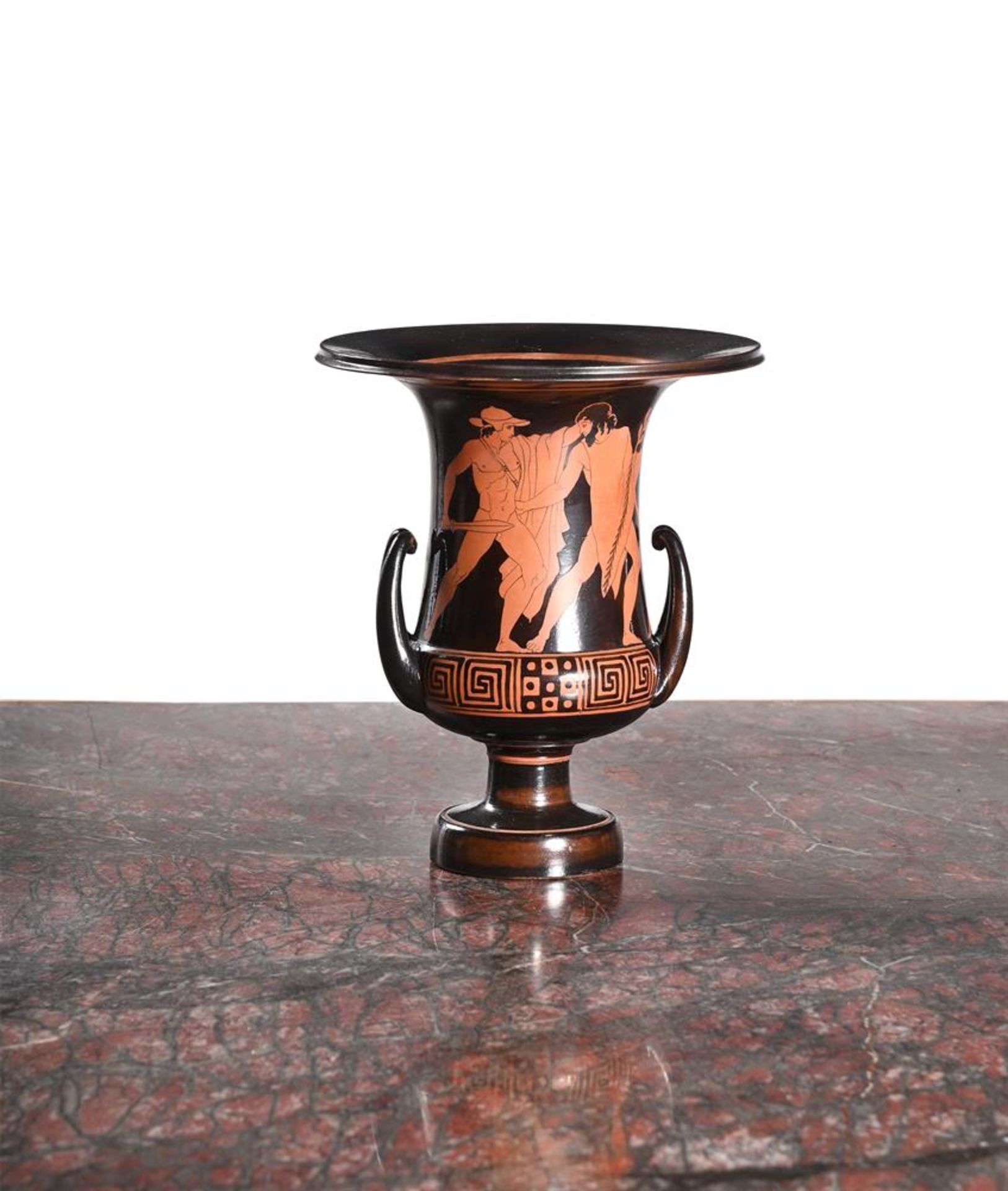 A GIUSTINIANI RED FIGURE KRATER IN THE GREEK STYLE, 19TH CENTURY - Image 2 of 2