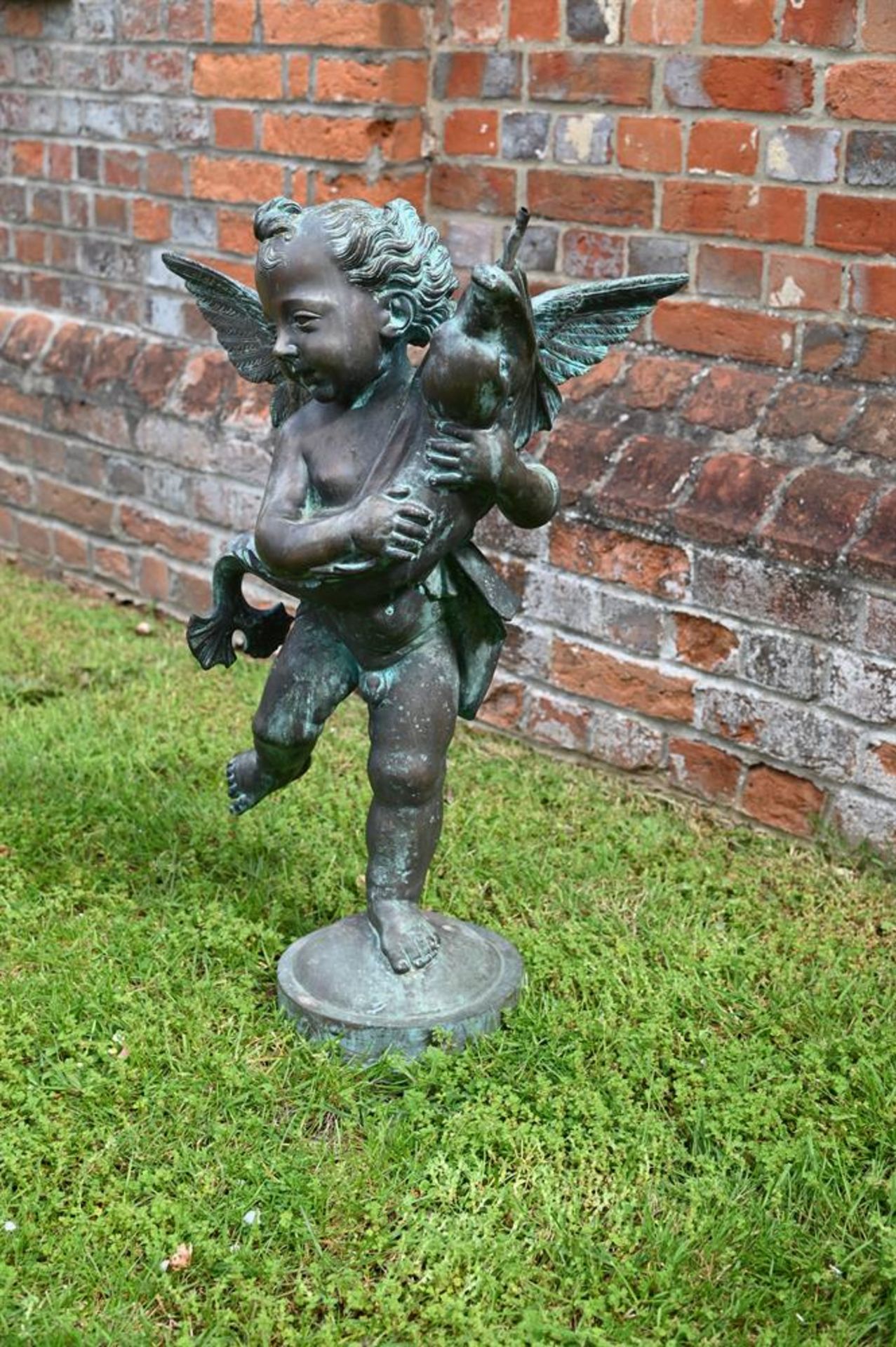 AFTER VERROCCHIO, BRONZE FOUNTAIN OF THE BOY WITH THE FISH, LATE 19TH CENTURY - Image 5 of 7