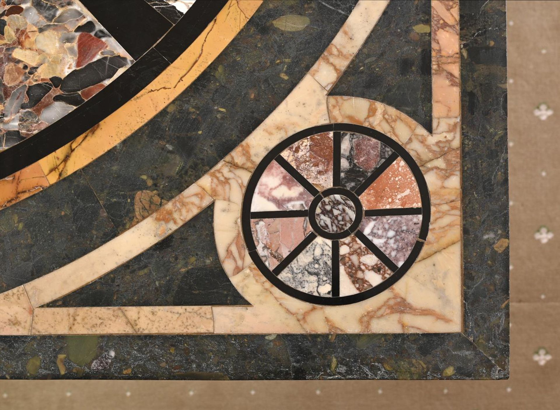 A SPECIMEN MARBLE INLAID CENTRE TABLE, IN THE LATE 18TH CENTURY MANNER, CONTEMPORARY - Image 7 of 7