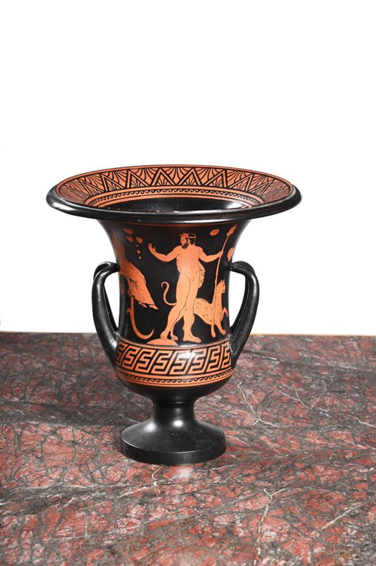 A CHIRINTO DEL VECCHIO CALYX KRATER VASE IN THE GREEK STYLE, MID 19TH CENTURY