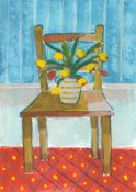 Lottie Cole, Chair with Yellow Tulips I, 2023