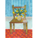 Lottie Cole, Chair with Yellow Tulips I, 2023