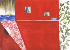 Helen Brough, Red Room With a View (After Matisse) #2, 2023