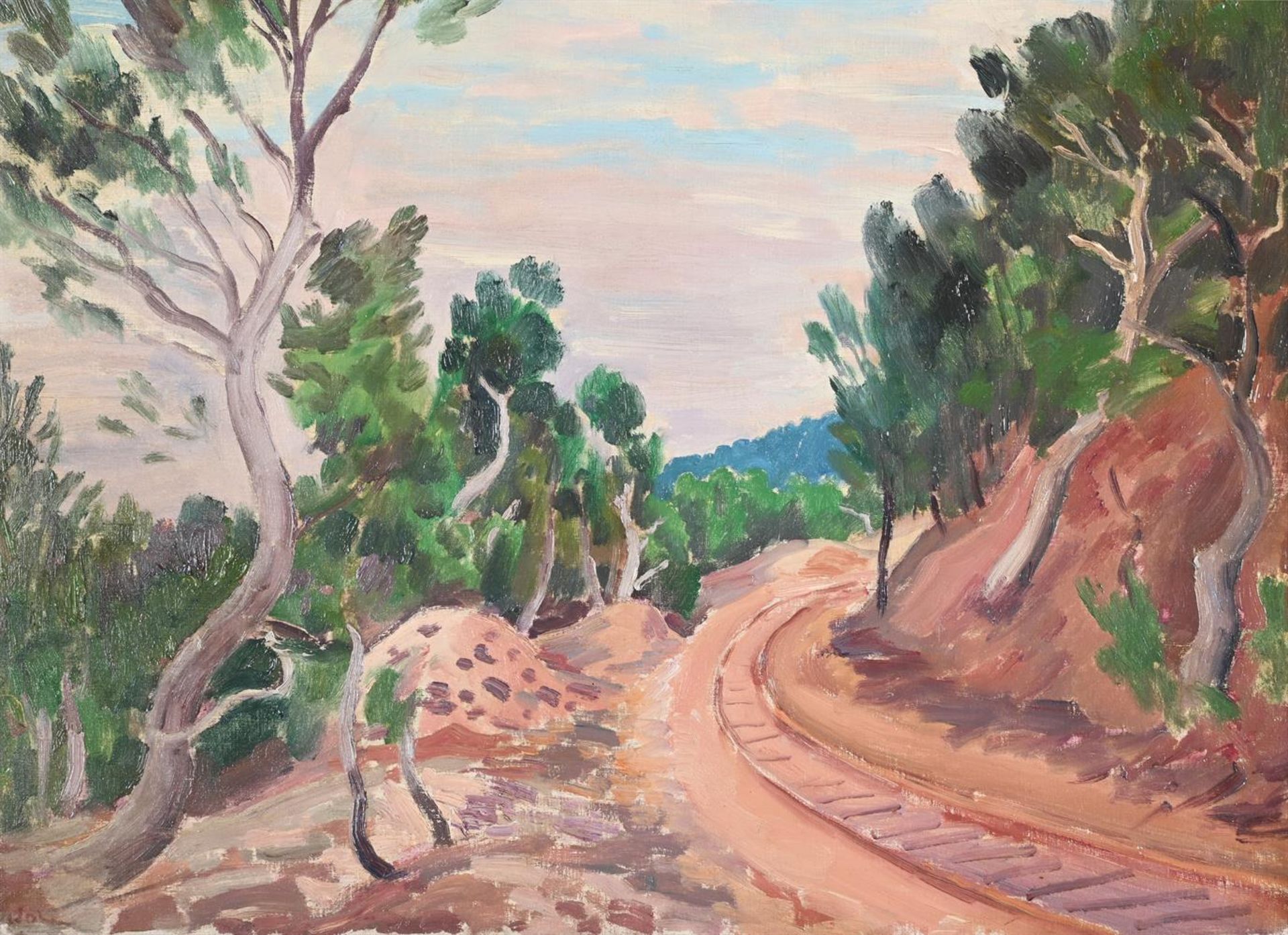 λ AUGUSTUS JOHN (BRITISH 1878-1961), THE LITTLE RAILWAY, MARTIGUES