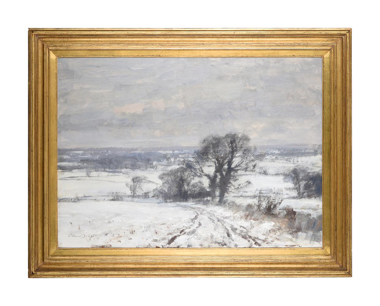λ EDWARD SEAGO (BRITISH 1910-1974), NORFOLK FIELDS UNDER SNOW - Image 2 of 4
