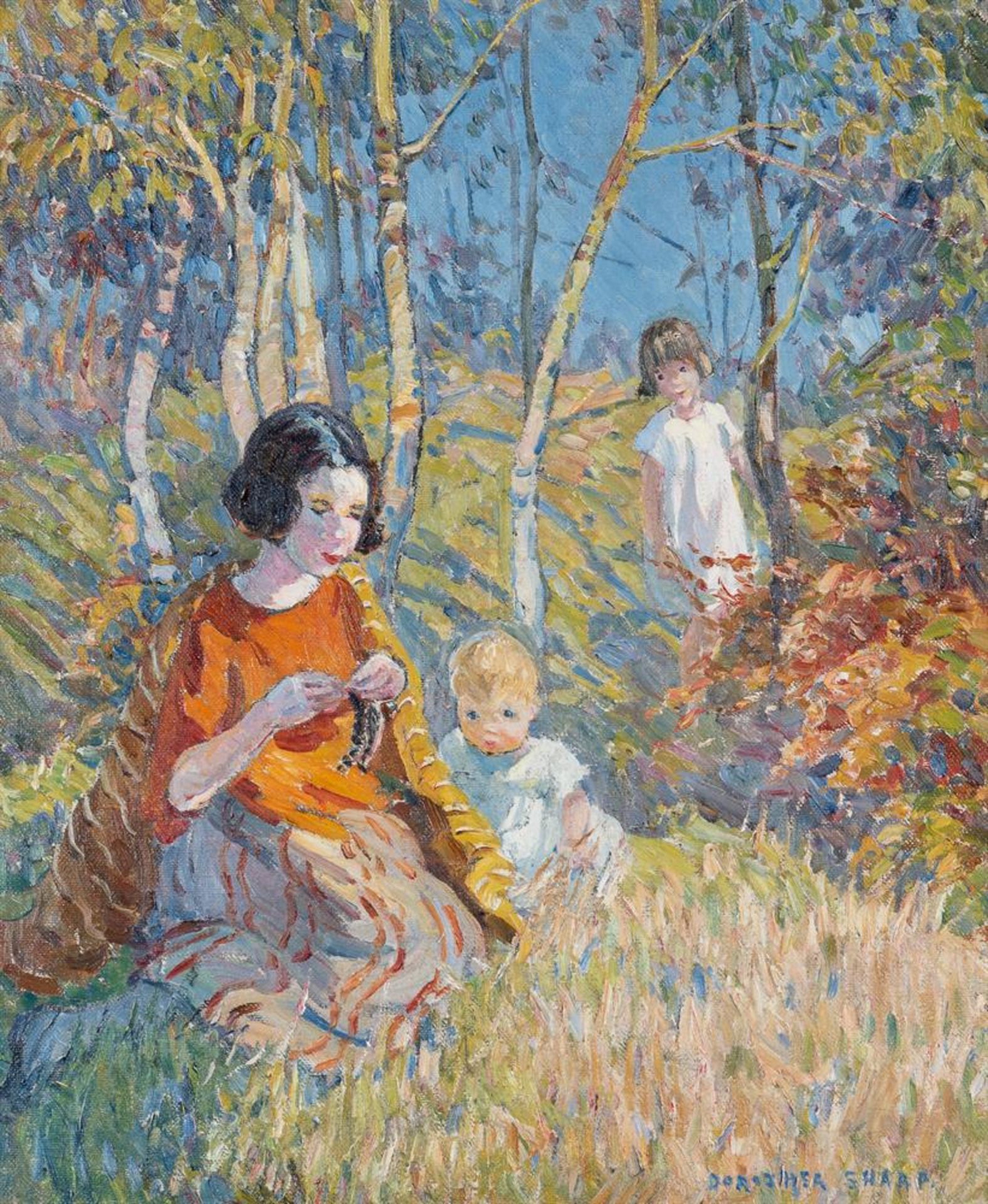 λ DOROTHEA SHARP (BRITISH 1874-1955), THE FAMILY OUTING